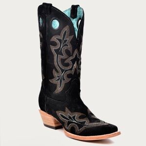NWT black suede Corral boots size 7